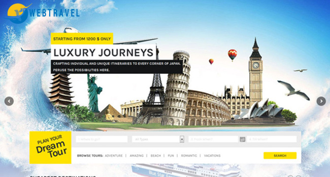 Lưu ý khi thiết kế website du lịch